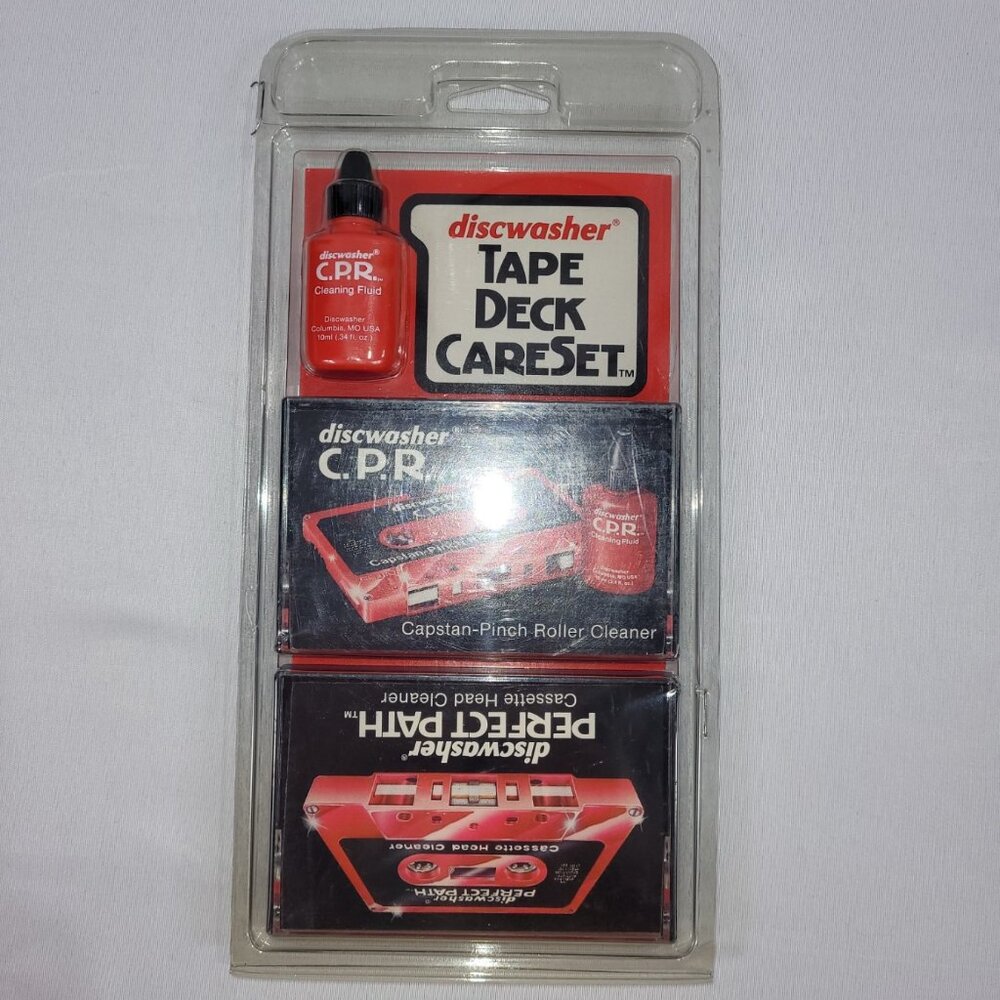 Discwasher CPR  Cassette Tape Head & Pinch Roller Cleaner Cleaning Kit